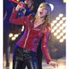 Taylor Swift Red Sequin Motorcycle Jacket