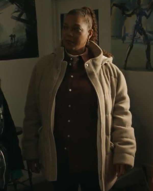 The Equalizer Queen Latifah Beige Parka Jacket