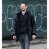 The Punisher 2 Billy Russo Black Shearling Leather Jacket