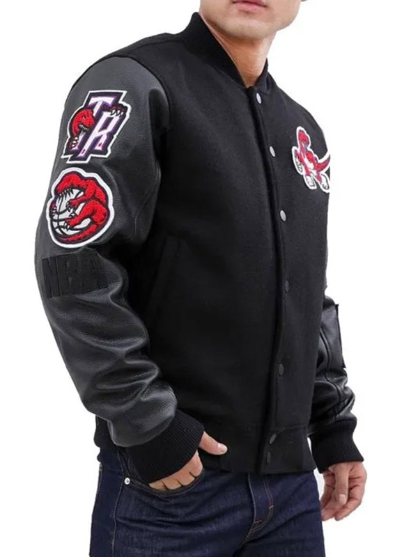 Toronto Raptors Black Varsity Jacket