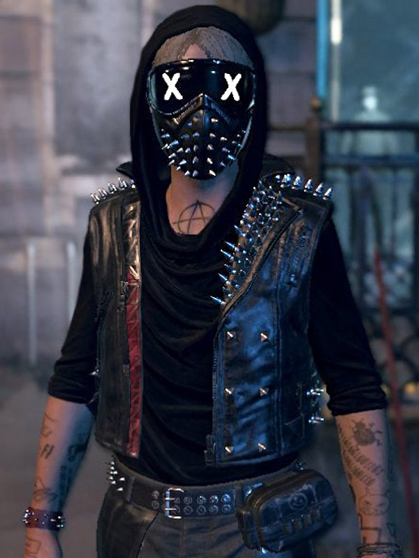 Watch Dogs Legion Wrench Black Leather Vest