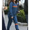 And Just Like That Kristin Davis Blue Tracksuit