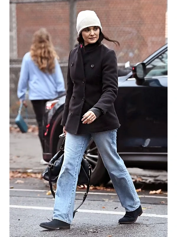 Dead Ringers Rachel Weisz Black Double Breasted Coat