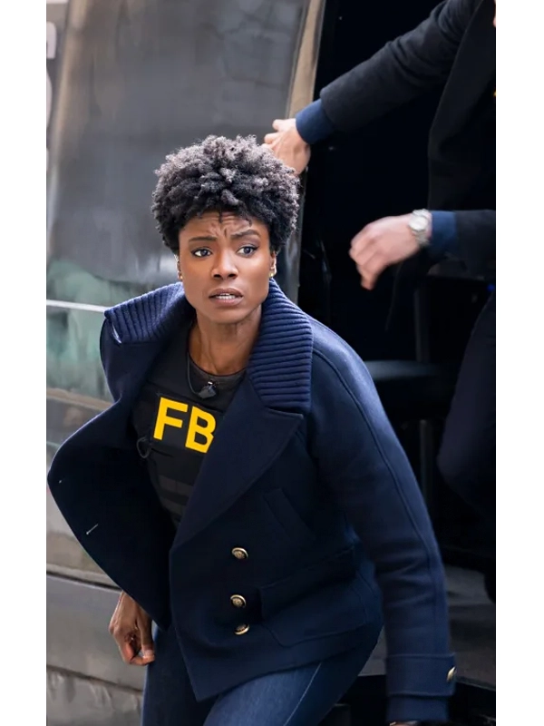 FBI S05 Tiffany Wallace Blue Peacoat