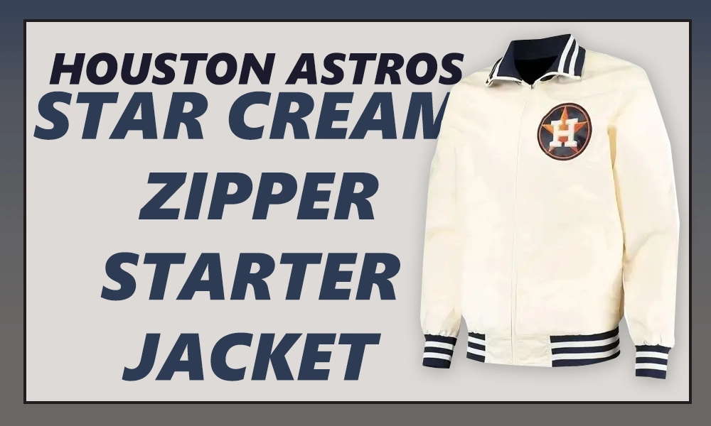 Houston Astros Bomber Jacket  Houston Astros Star Cream Jacket
