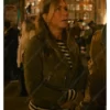 Murder Mystery 2 Jennifer Aniston Green Suede Leather Jacket