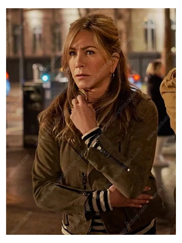 Murder Mystery 2 Jennifer Aniston Suede Leather Jacket