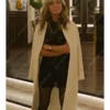 Murder Mystery 2 Jennifer Aniston White Log Coat