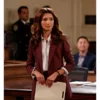 Night Court 2023 Olivia Moore Maroon Blazer