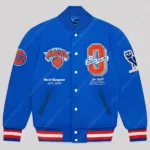 OVO Knicks Blue Varsity Jacket