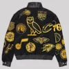 OVO NBA Jeff Hamilton Team Icons Black & Golden Jacket