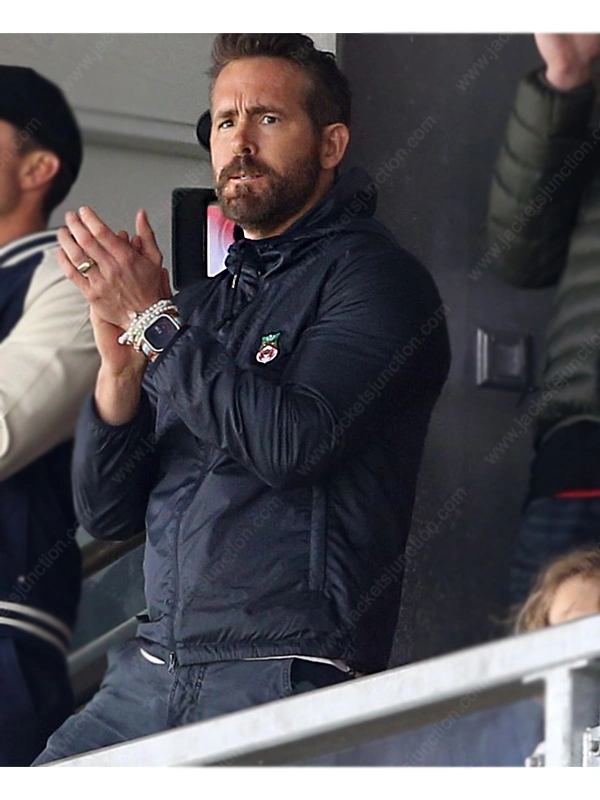 Ryan Reynolds Welcome to Wrexham Blue Hooded Jacket