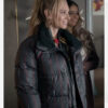 Ted Lasso S03 Juno Temple Black Puffer Jacket