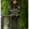 The Traitors Claudia Winkleman Green Coat