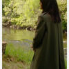 The Traitors Claudia Winkleman Green Mid-Length Coat