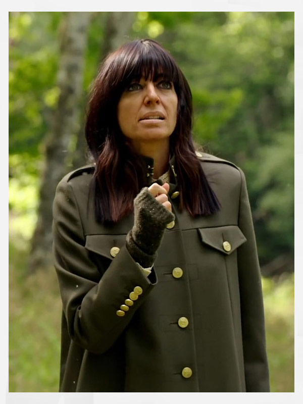 The Traitors Claudia Winkleman Militry Green Coat