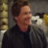 Unstable 2023 Rob Lowe Black Leather Jacket