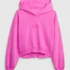 gap arch logo cropped hoodie