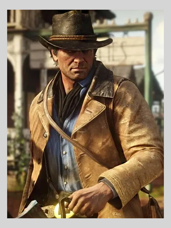 Arthur Morgan Red Dead Redemption 2 Brown Leather Jacket