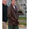 Bupkis 2023 Pete Davidson Brown Leather Jacket