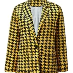 Emily in Paris S03 Lily Collins Yellow Tweed Blazer