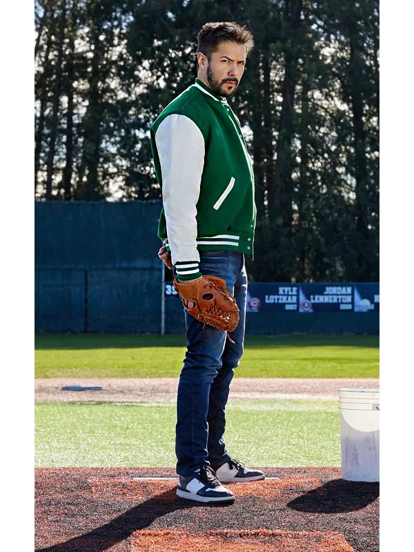 Hearts In The Game 2023 Marco Grazzini Green & White Varsity Jacket