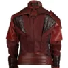 Star Lord Avengers Infinity War Maroon Leather Jacket