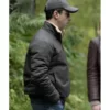 Succession S04 Kendall Roy Brown Shearling Leather Jacket