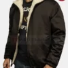 Succession S04 Kendall Roy Shearling Jacket