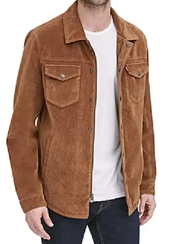 Suede Shirt Jacket