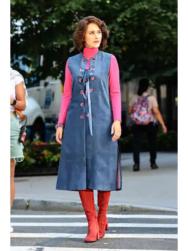 The Marvelous Mrs Maisel S05 Miriam Maisel Long Suede Vest