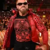 WWE Edge Red Studded Leather Jacket