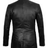 Black Leather Sleek & Versatile Blazer for Mens