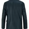 Black Luxurious Leather Blazer for Mens