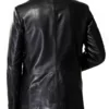 Gentlemen Leather Black Blazer