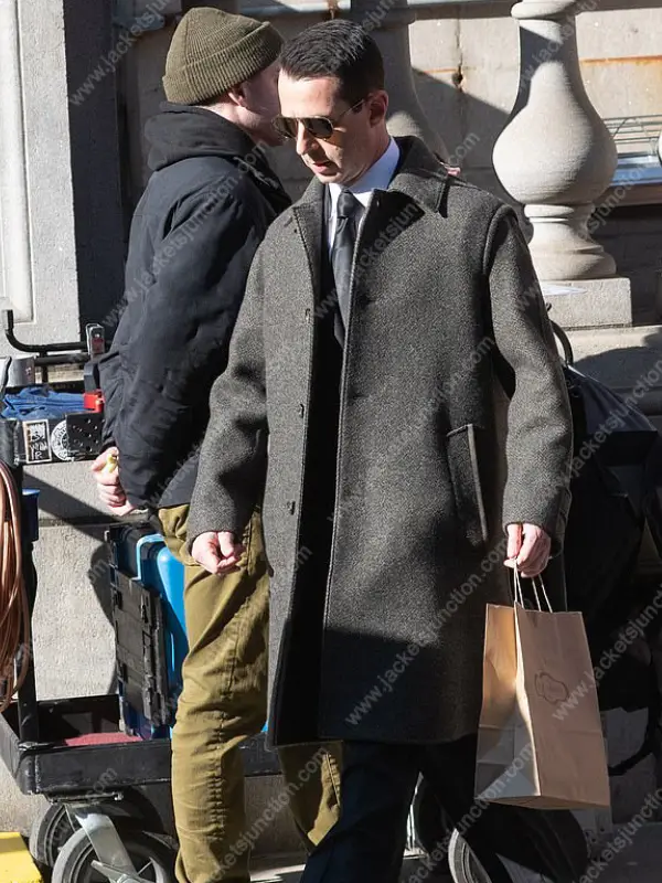 Succession S04 Episode 9 Kendall Roy Gray Coat