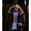 Ted Lasso S03 Maximilian Osinski Brown Shearling Coat