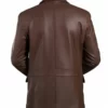 brown leather blazer jacket