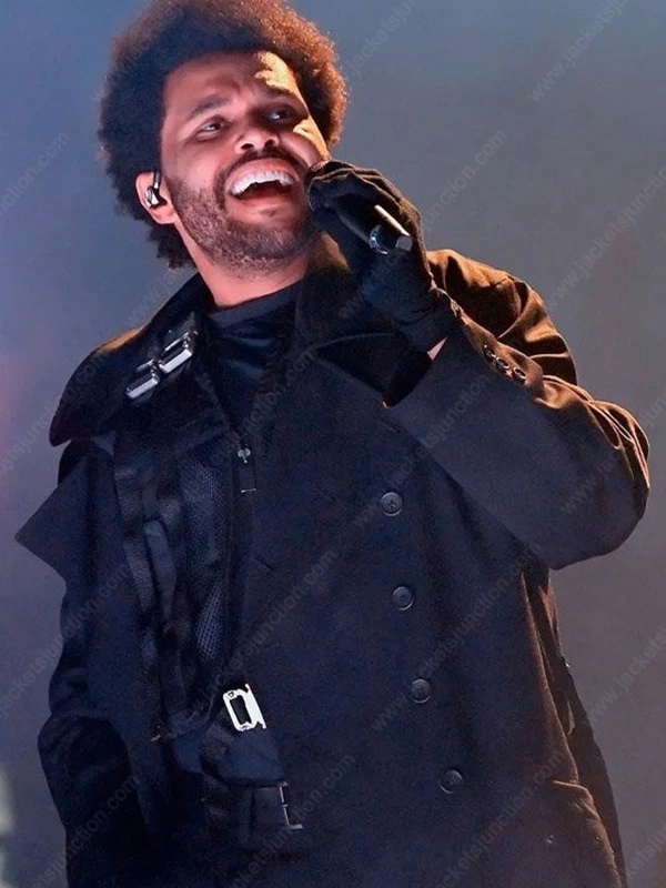 Weeknd Sofi Stadium Black Coat