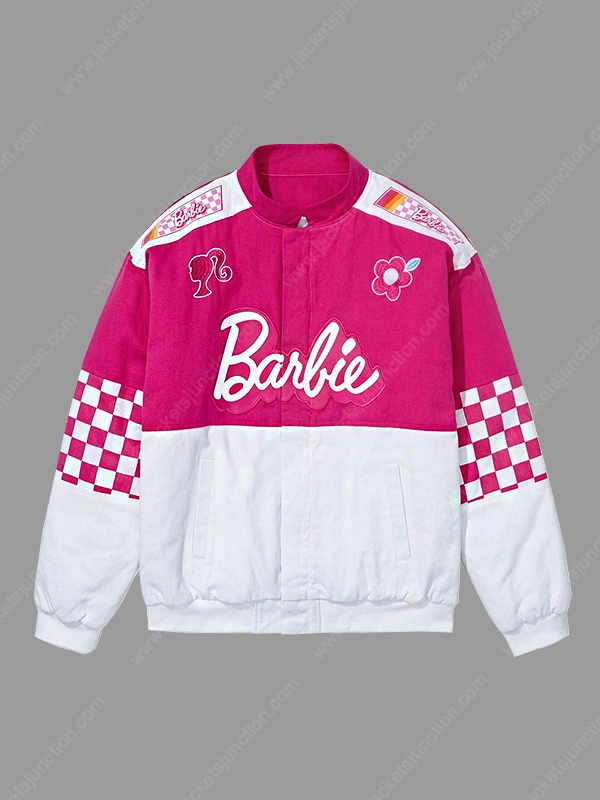 Barbie Checkered Racing Jacket - Jackets Junction