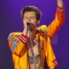 Harry Styles Love On Tour 2023 Orange Bomber Jacket