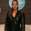  Karrueche Tran Divinity 2023Divinity 2023 Black Leather Coat