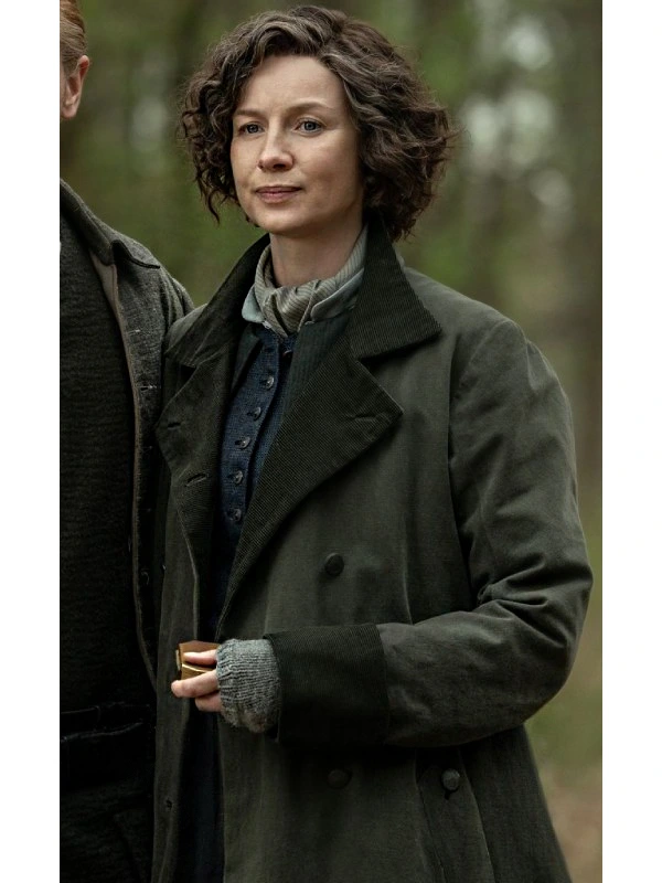 Outlander S07 Caitríona Balfe Green Coat