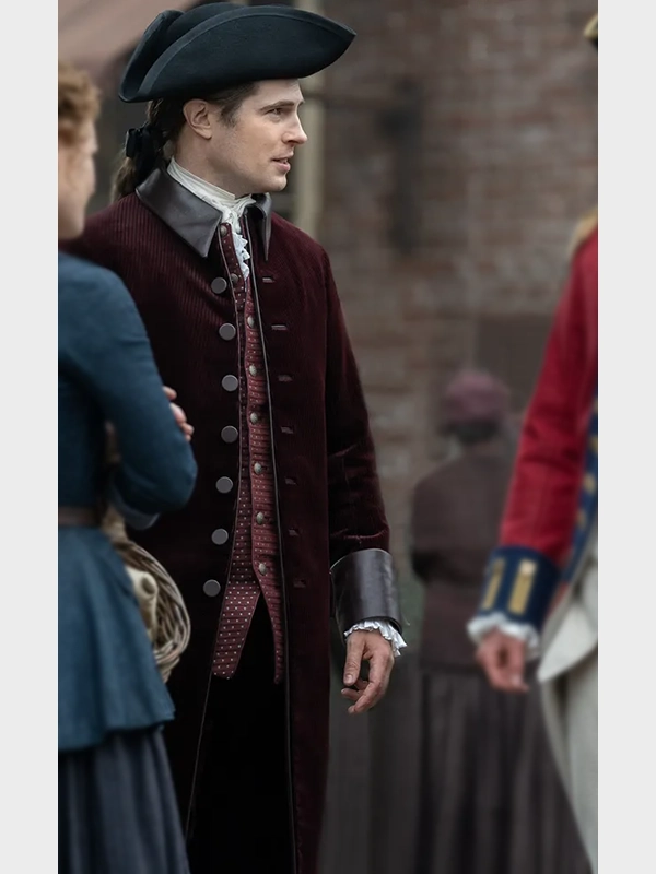 Outlander S07 Lord John Grey Maroon Coat