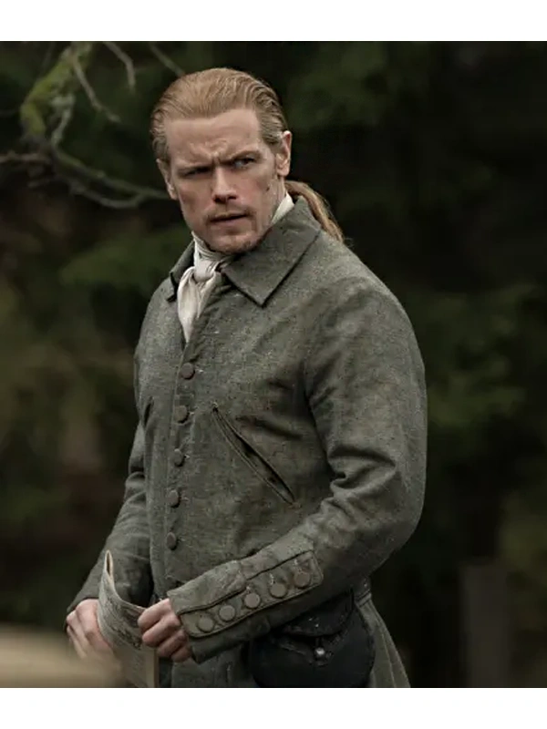 Outlander S07 Sam Heughan Grey Coat