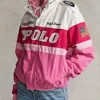 Pink Polo Racer Bomber Jacket