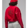 Teyana Taylor Jordan Red Varsity Jacket