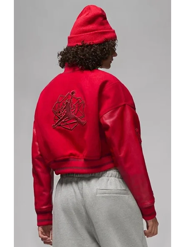 Teyana Taylor Jordan Red Varsity Jacket