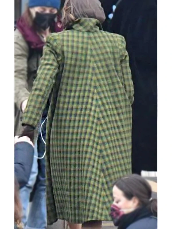 A Haunting In Venice Green Plaid Coat