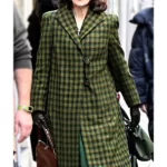 A Haunting In Venice Tina Fey Plaid Coat